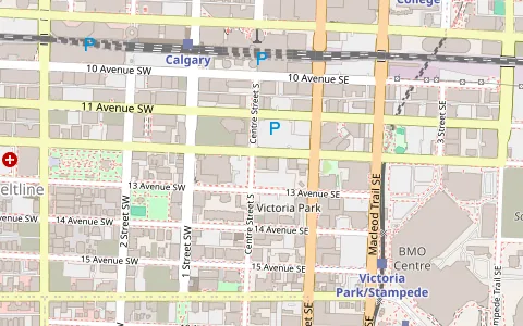 Map of the TCF Canada test centre in Calgary