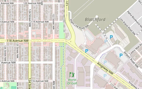 Map of the TCF Canada test centre in Edmonton