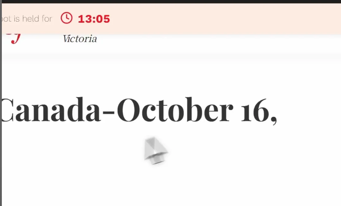 Alliance Française de Victoria registration page for the October 16 sitting