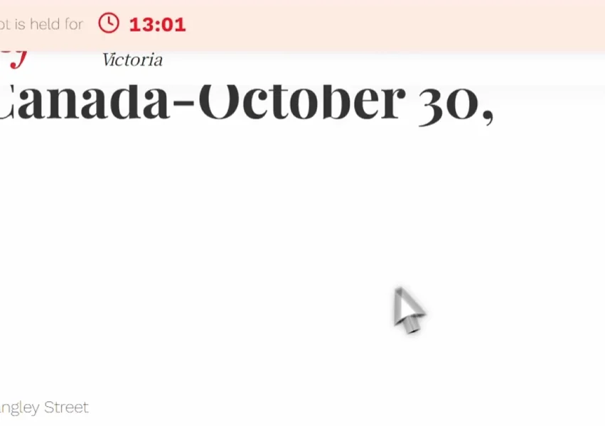 Alliance Française de Victoria registration page for the October 30 sitting